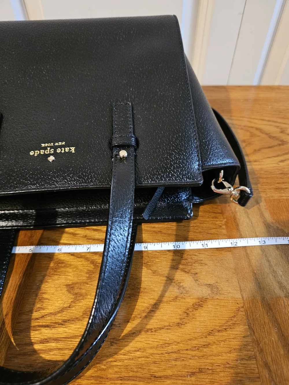 kate spade Black Leather Structured Satchel